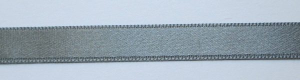 Panglica satin, gri, 15 mm