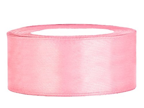 Panglica satin, trandafiriu pal, 6 mm, 4 m