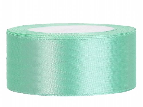 Panglica satin, menta, 10 mm, 4 m