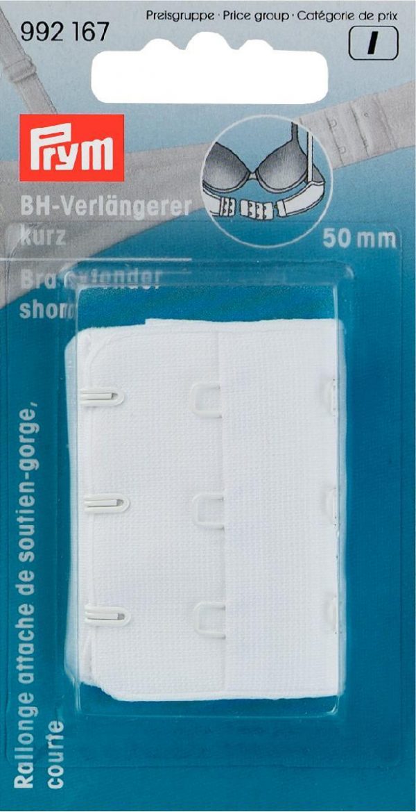 Prelungire scurta sutien, alba, 50 mm