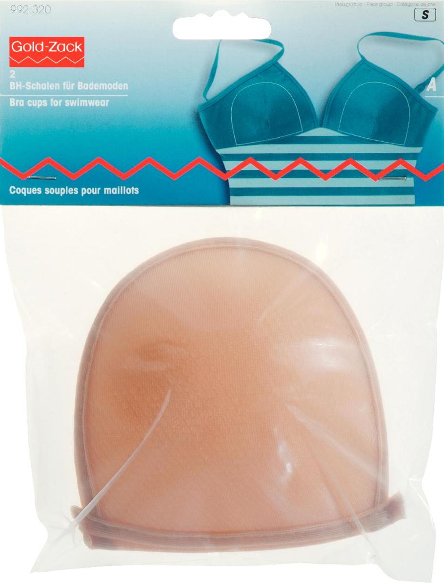 Cupe sutien pentru costum de baie, marimea A, crem, 100% poliester