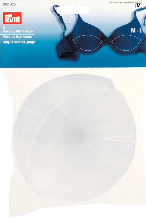 Cupe cu push-up, marimea M-L, albe