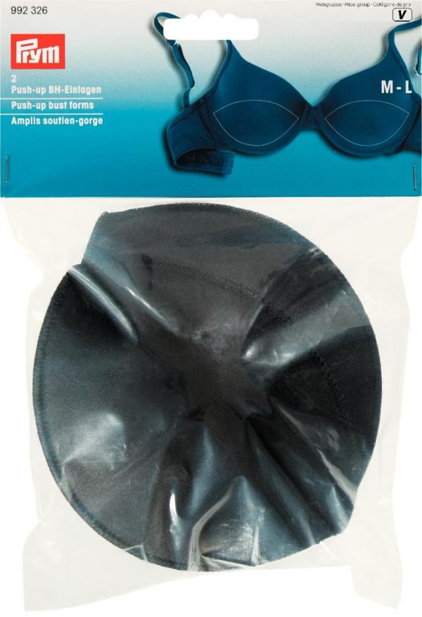 Cupe cu push-up, marimea M-L, negre