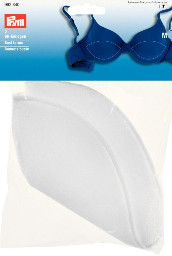 Cupe sutien, marimea M, albe, 100% PA