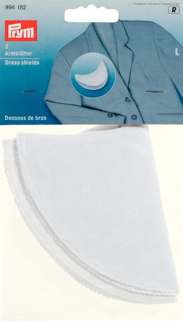 Protectie haine-axila, alba, 100% bumbac, marimea L