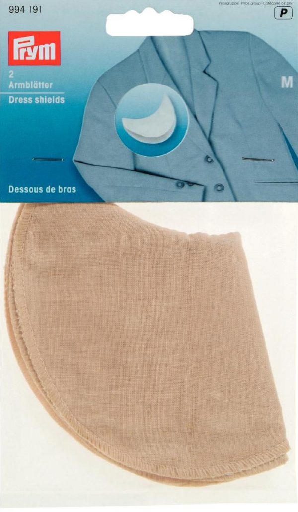 Protectie haine-axila, bej, 100% bumbac, marimea M