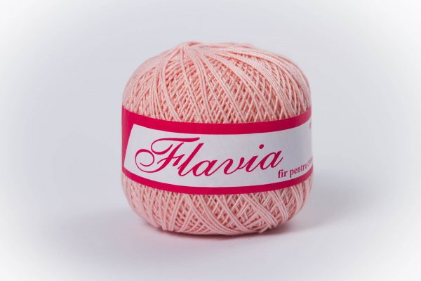 Fire de crosetat  bumbac Flavia roz pal 1206