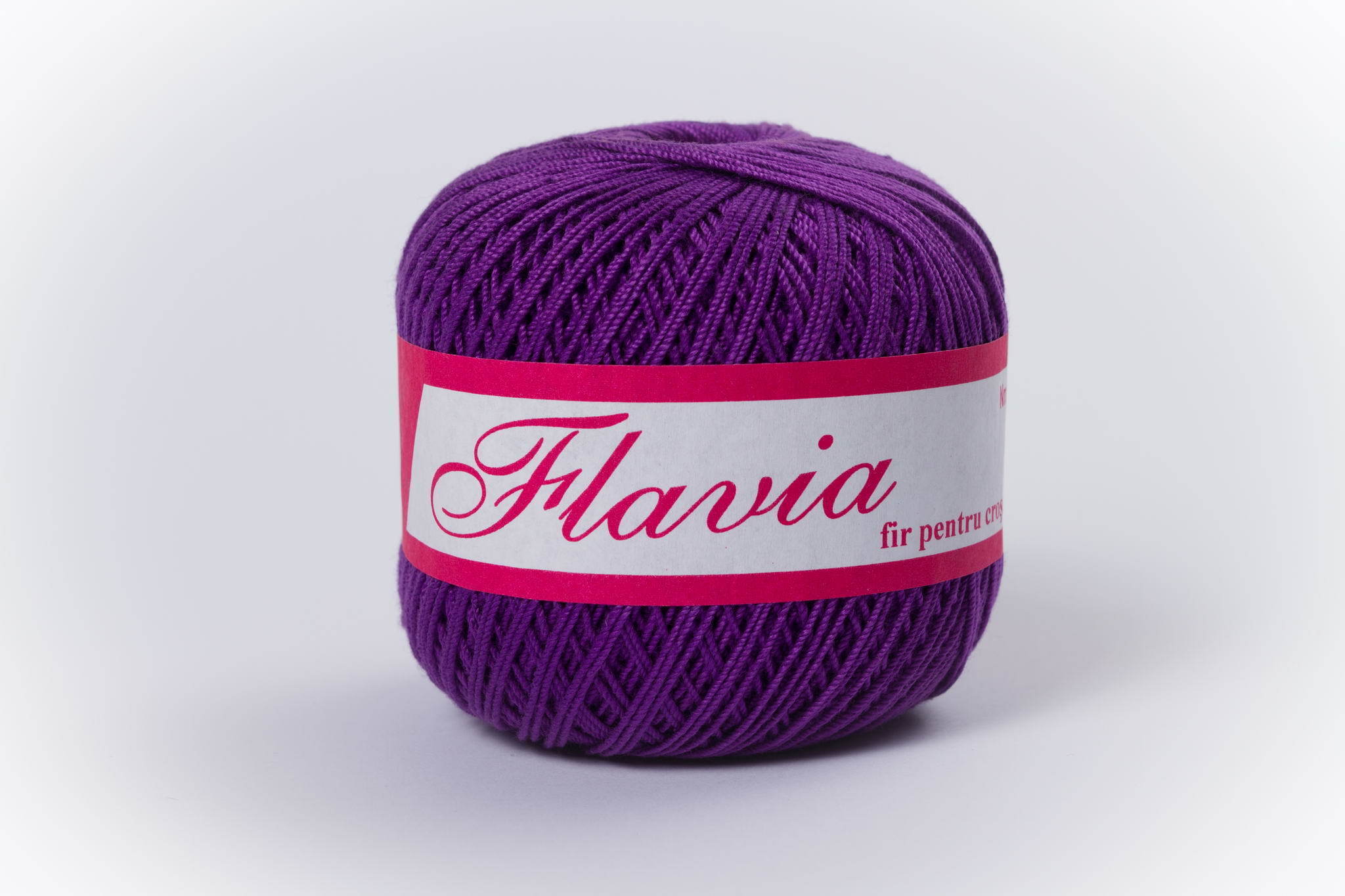 Fire de crosetat bumbac Flavia mov inchis 1226