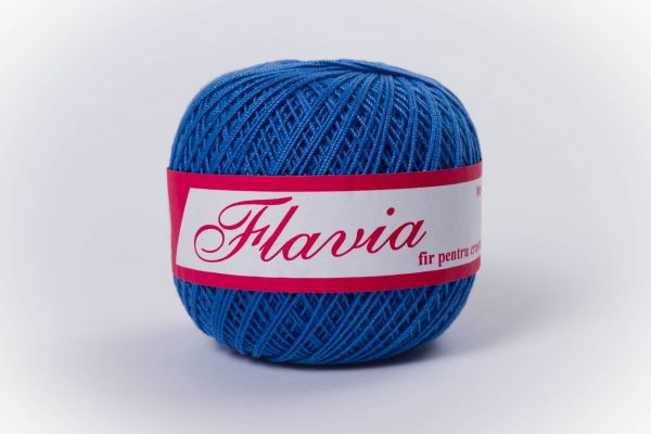 Fire de crosetat  bumbac Flavia albastru 1232