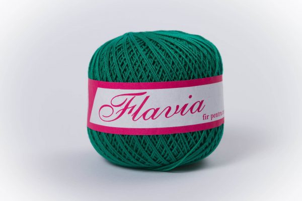 Fire de crosetat  bumbac Flavia verde 1252