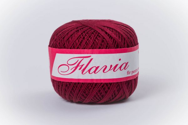 Fire de crosetat  bumbac Flavia grena 1334