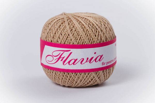 Fire de crosetat  bumbac Flavia bej deschis 6