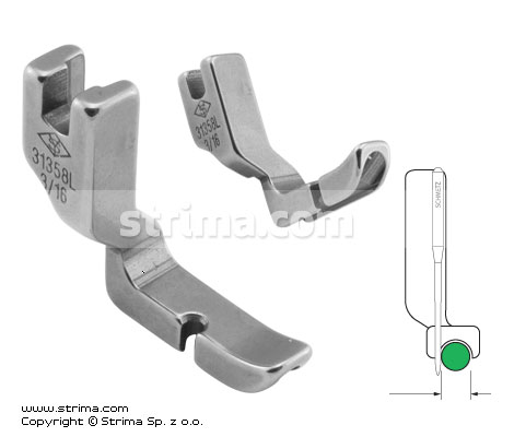 Piciorus aplicat snur, stanga 4.8mm P301C3/16 [31358L 3/16]