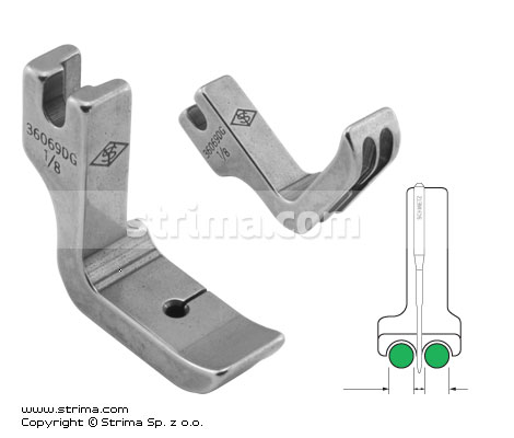 Piciorus snur dublu 3.2mm P69D1/8 [36069DG 1/8]