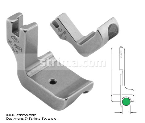 Piciorus snur, dreapta 9.5mm P69R3/8 [36069R 3/8]