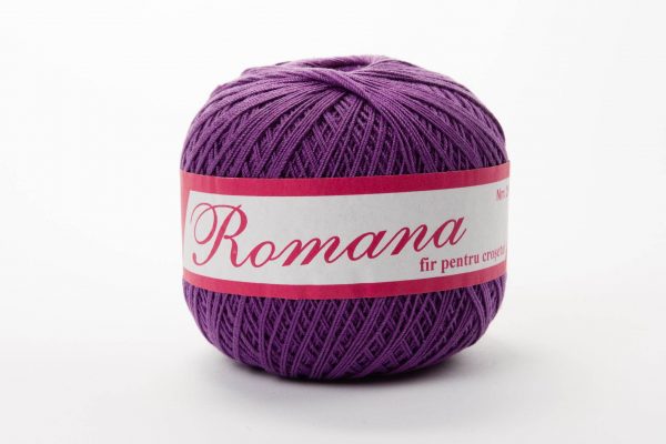 Fire de crosetat  bumbac Romana mov inchis 1226