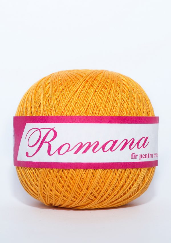 Fire de crosetat  bumbac Romana galben  1313