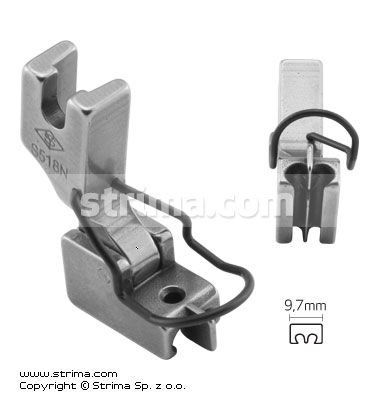 Piciorus fermoar invizibil cu varf si garda ac S518N-G [S518N]
