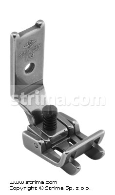 Piciorus pentru masina liniara cu 2 ace 1/4" cu limitator si pe stanga si pe dreapta S570SD-1/4×1/32