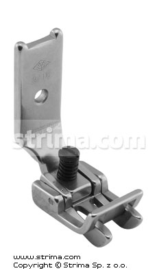 Piciorus pentru masina liniara cu 2 ace 3/16" cu limitator si pe stanga si pe dreapta S570SD-3/16×1/32