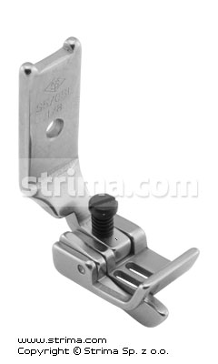 Piciorus pentru masina liniara cu 2 ace 1/8" cu limitator stanga S570SL-1/8×1/32