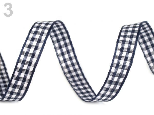 Panglică în carouri, lățime 10 mm ST430312