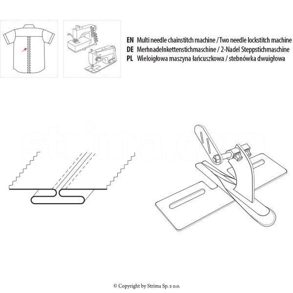 Dispozitiv pliuri buzunar camasa UMA-138