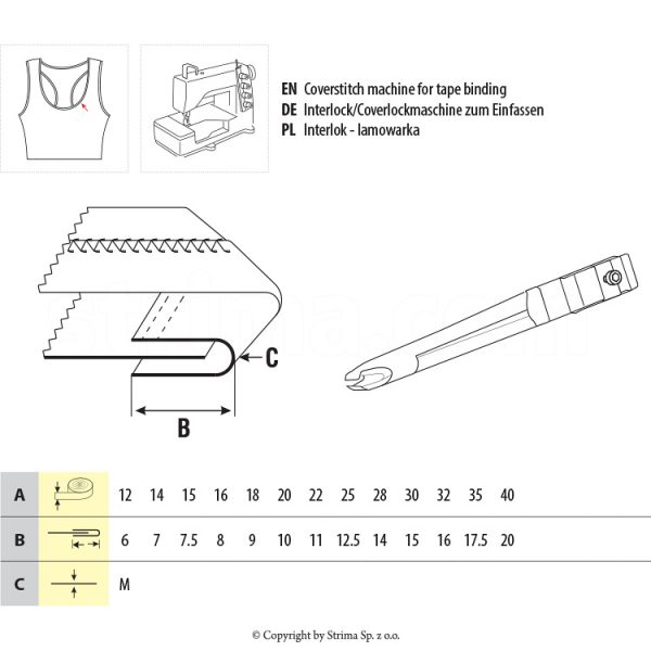 Dsipozitiv aplicat bentita si tensionarea acesteia UMA-15 12/6 M