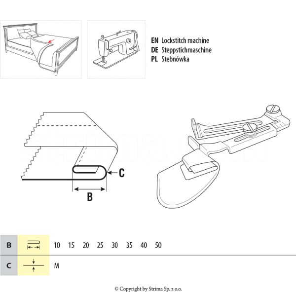Dispozitiv tivitor camasi, bluze UMA-169 45 M