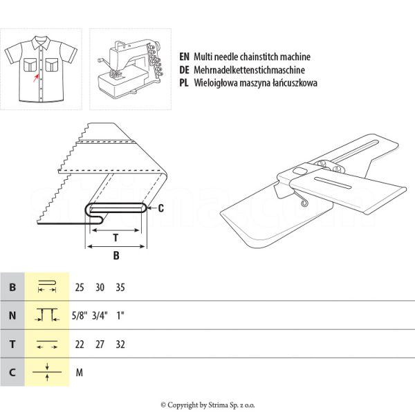 Dispozitiv aplicat bentita acoperire nasturi si intaritura UMA-176-K 35 M