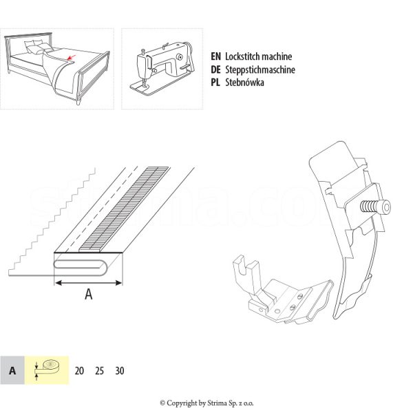 Dispozitiv aplicat fermoar continuu UMA-229 20
