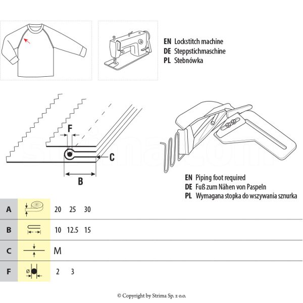 Dispozitiv aplicat vipusca UMA-244 30/15 M