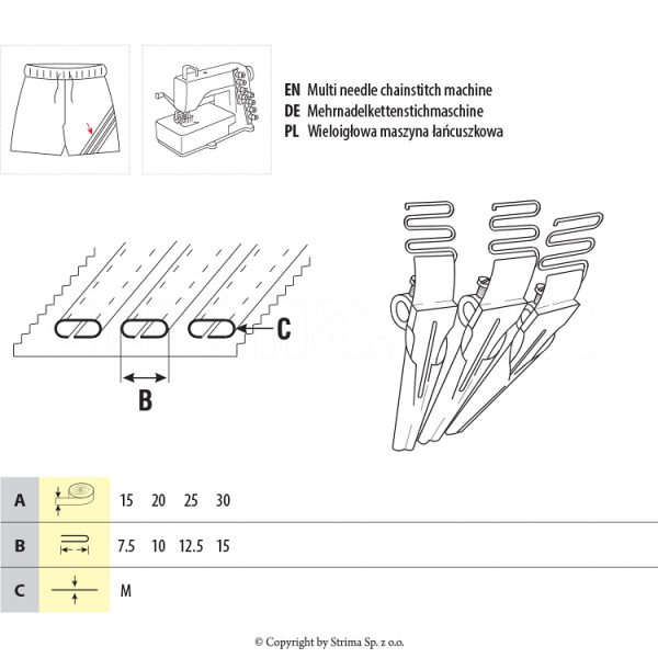 Set dispozitiv aplicat multi-benzi UMA-26 20/10 M