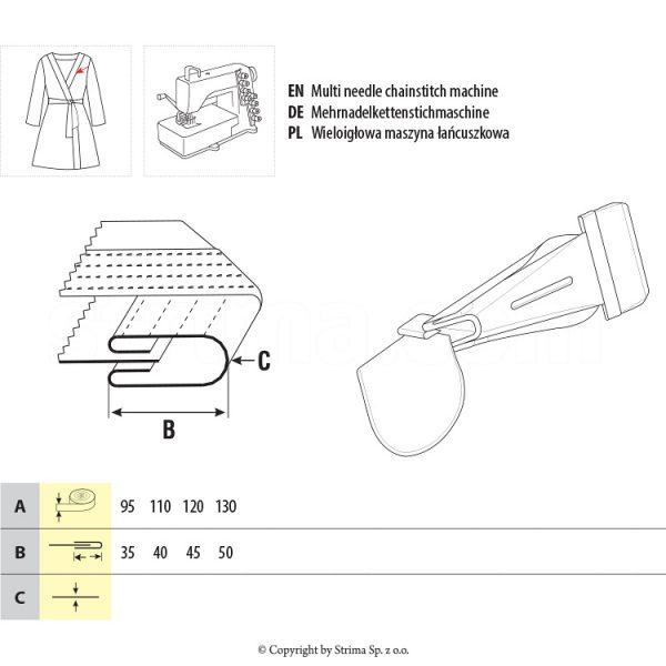 Einfas halate de baie UMA-293 95/35 H