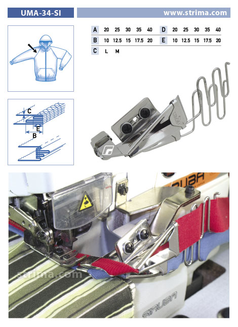 Dispozitiv aplicat 2 vipusti UMA-34-SI 20/10×25/12,5 M