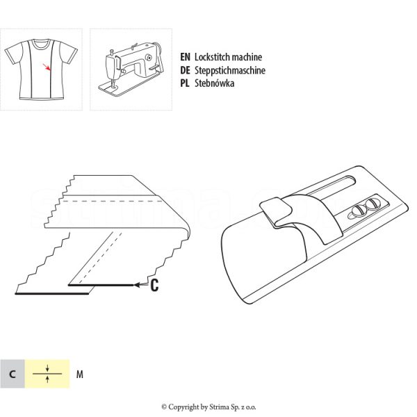 Dispozitiv incheiat confectii textile UMA-60-D M