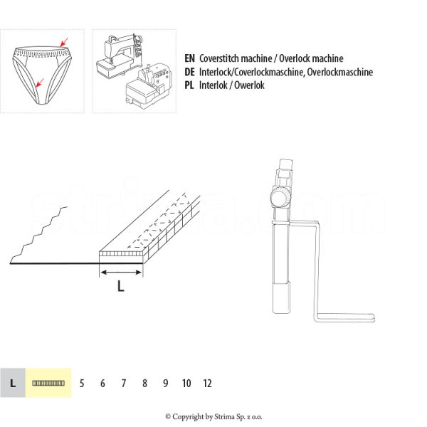 Dispozitiv aplicat elastic pe margine UMA-81-B 10 IN
