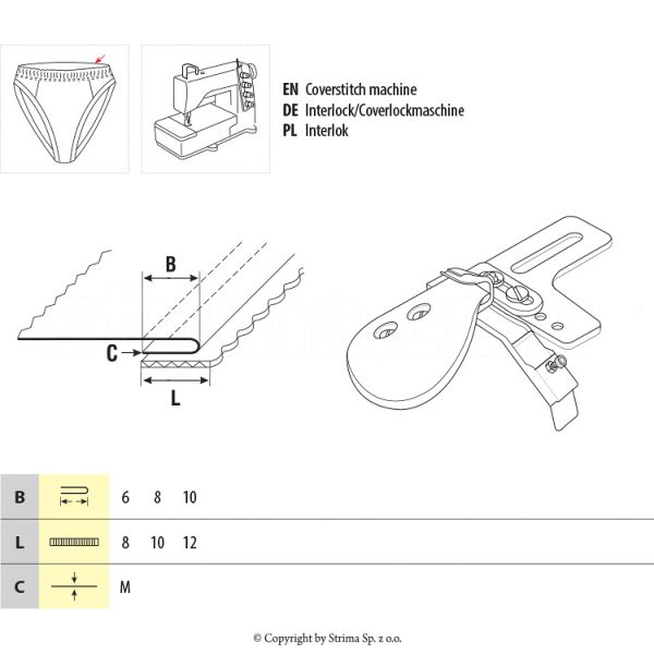 Dispozitiv tivire si aplicat elastic UMA-84 6/8 M