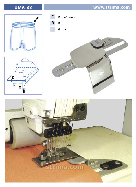 Dispozitiv betelie si aplicat elastic UMA-88 30-40/12 M