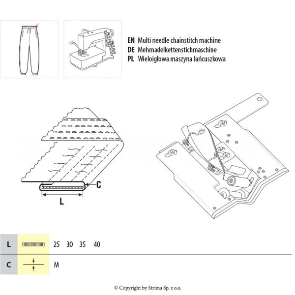 Dispozitiv tighelit si aplicat elastic UMA-91 40 M