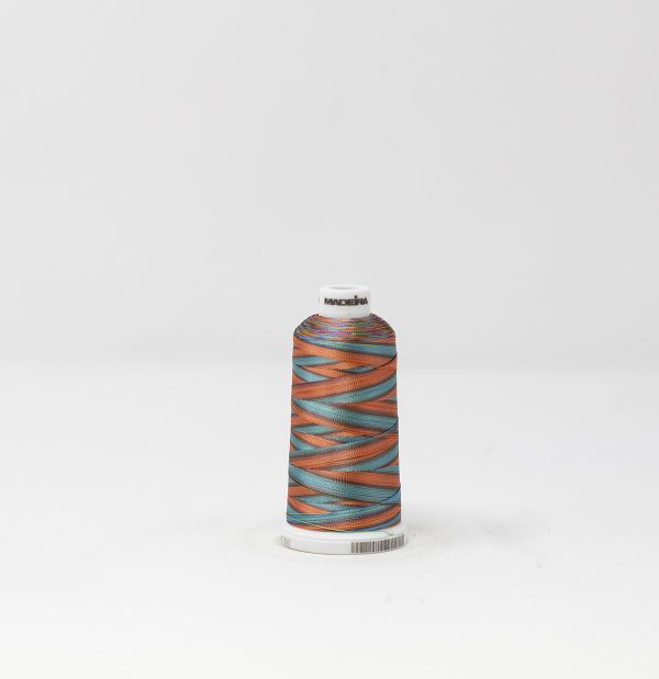 Ata de brodat rayon (vascoza) Multi Blue/Green/Orange, classic 40, con 1000 metri