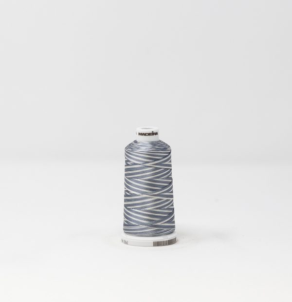 Ata de brodat rayon (vascoza) Ombre Grey, classic 40, con 1000 metri