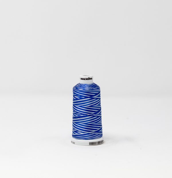 Ata de brodat rayon (vascoza) Ombre Max Blue, classic 40, con 1000 metri