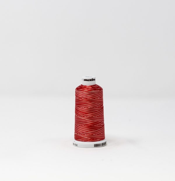 Ata de brodat rayon (vascoza) Ombre Red, classic 40, con 1000 metri