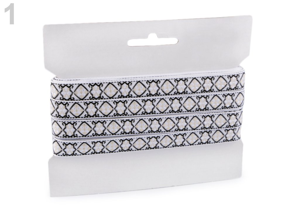 Bandă decorativă cu motiv oriental, lățime 15 mm ST260995