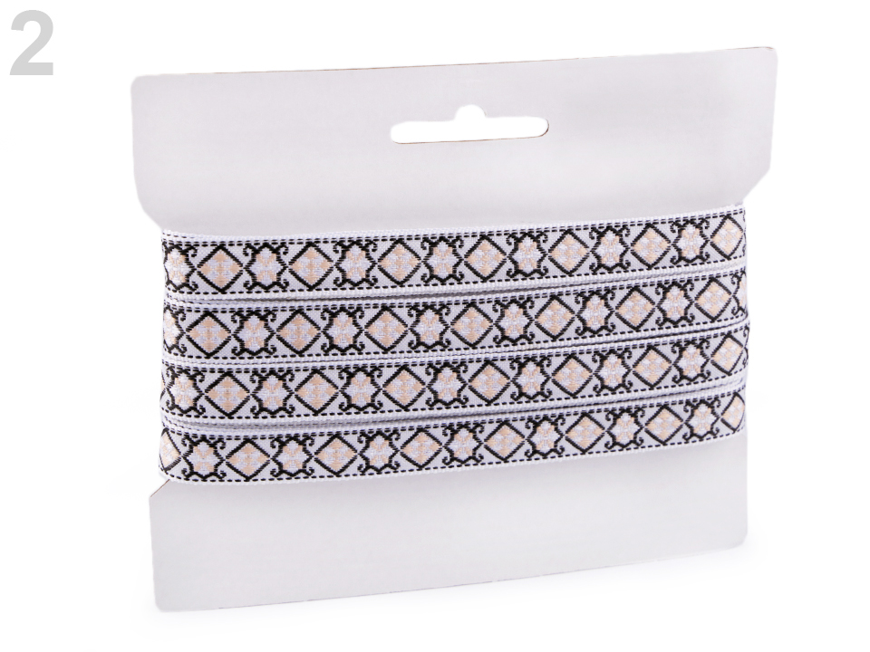 Bandă decorativă cu motiv oriental, lățime 15 mm ST260995