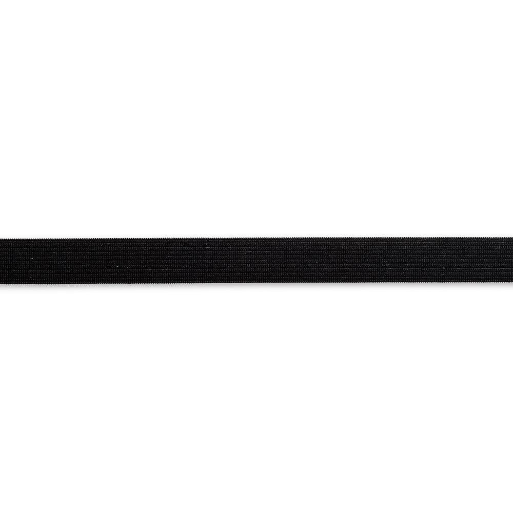 Banda elastic, intindere usoara, negru, 15 mm, 50 m