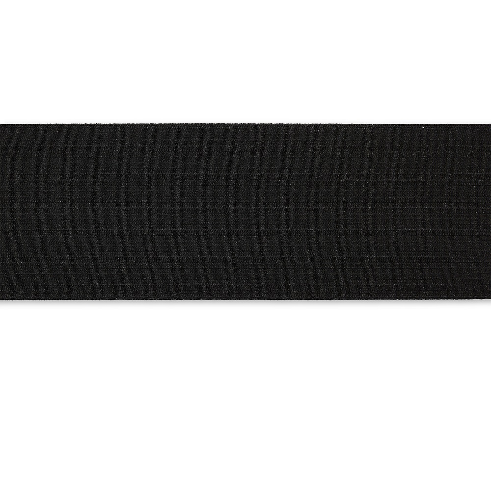 Banda elastic, intindere usoara, negru, 80 mm, 50 m