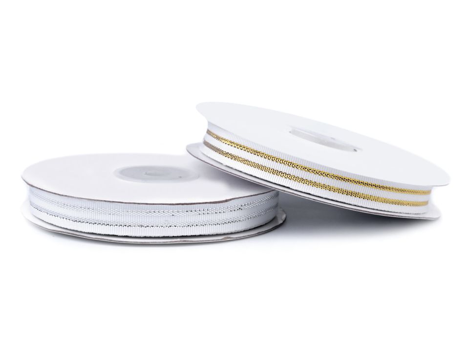 Bandă ripsată cu lurex, lățime 12 mm ST430560