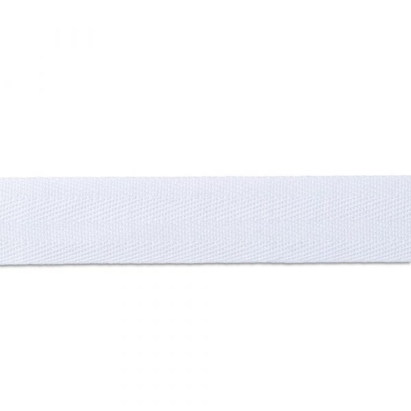 Banda tiv alb natural, 15 mm